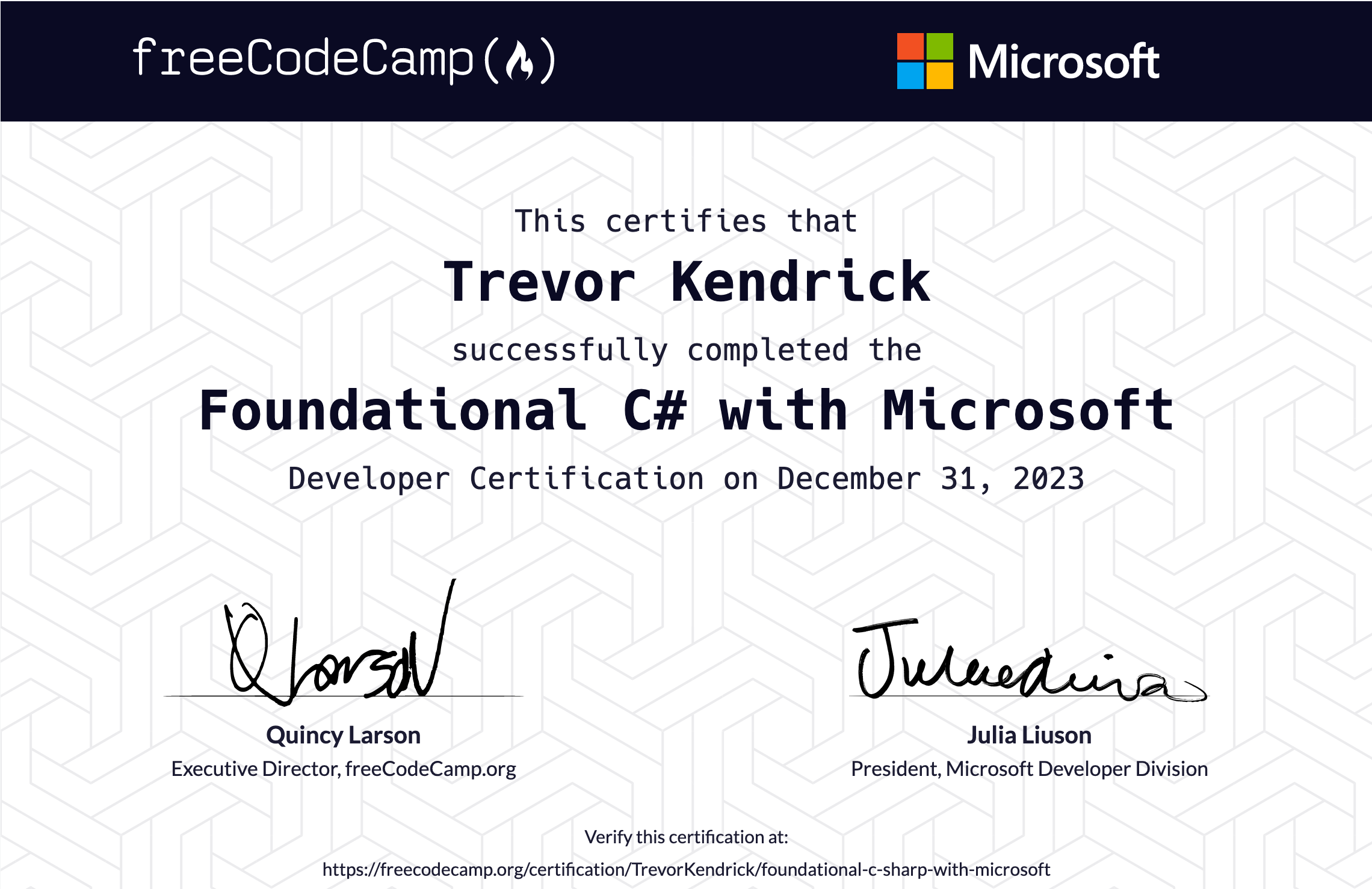 C# Cert